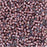 Miyuki Delica Seed Beads, 11/0 Size, #1792 White Lined Dark Smoky Amethyst AB (7.2 Gram Tube)