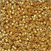 Miyuki Delica Seed Beads, 11/0 Size, Duracoat Galvanized Gold DB1832 (2.5