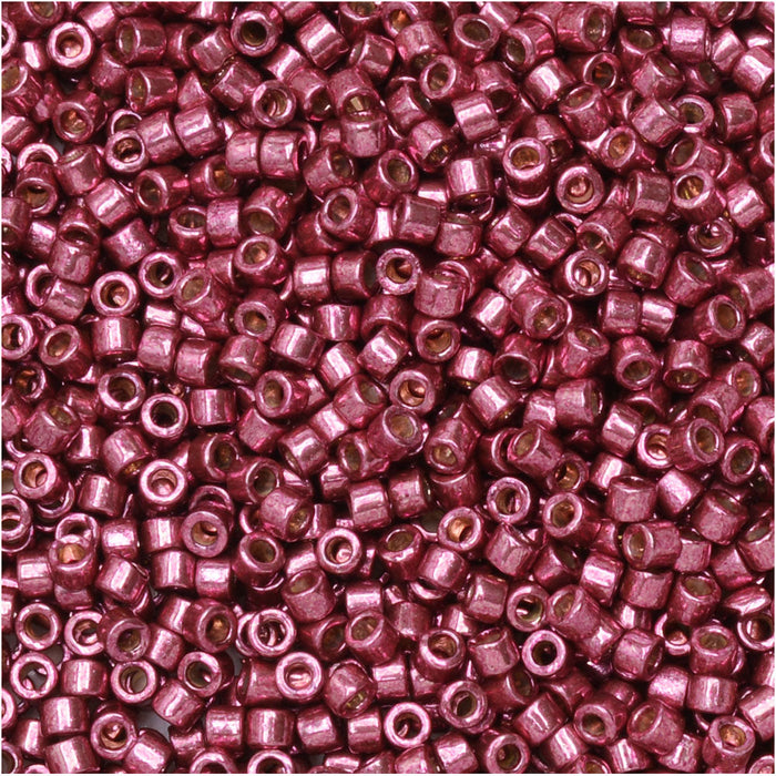 Miyuki Delica Seed Beads, 11/0 Size, #1849 Duracoat Galvanized Magenta (7.2 Gram Tube)