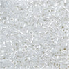 Miyuki Delica Seed Beads, 11/0 Size, White Pearl DB201 (6.8 Grams)