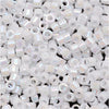 Miyuki Delica Seed Beads, 11/0 Size, White Pearl AB DB202 (2.5