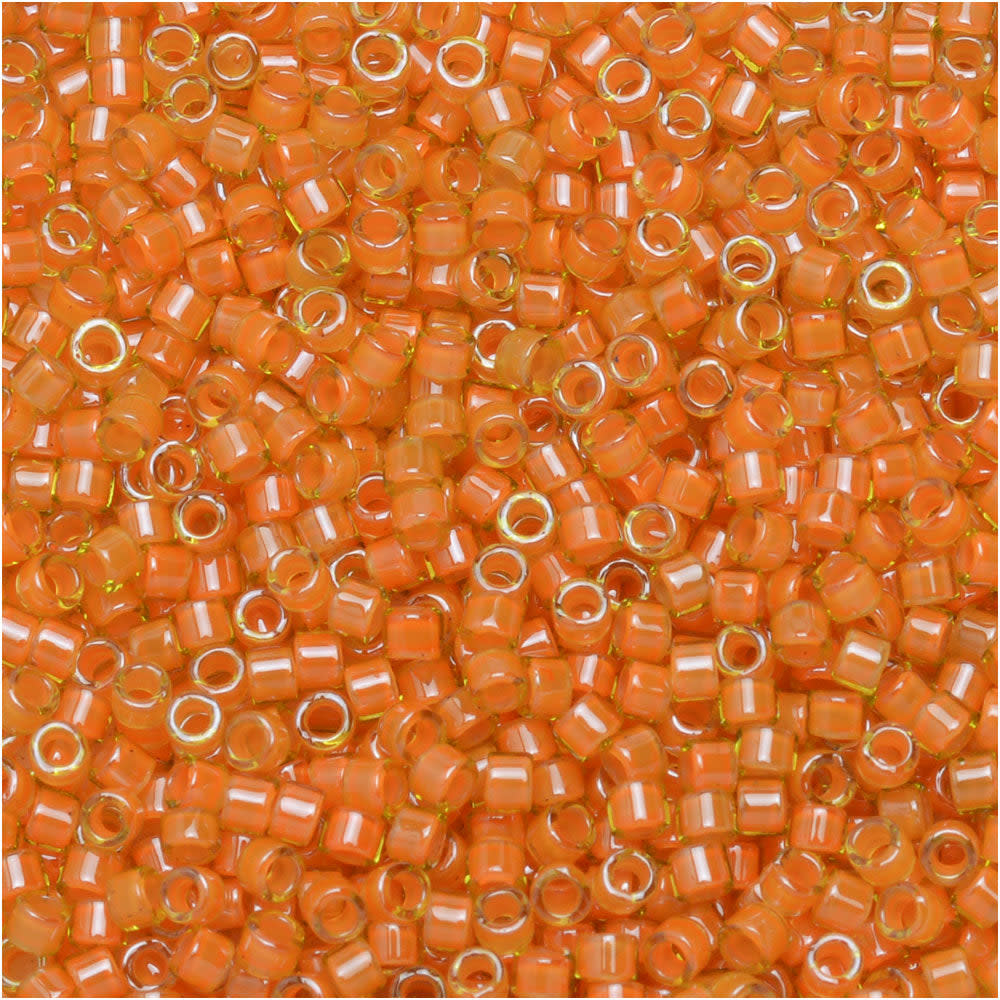 Miyuki Delica Seed Beads, 11/0 Size, #2045 Luminous Mango (7.2 Gram Tube)