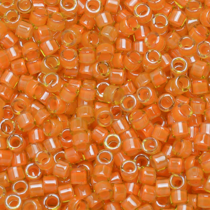 Miyuki Delica Seed Beads, 11/0 Size, #2045 Luminous Mango (7.2 Gram Tube)