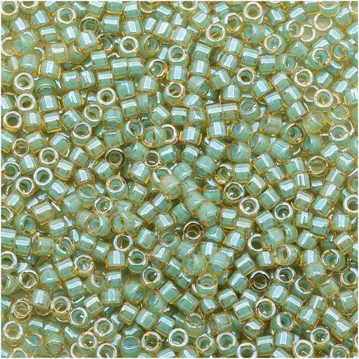 Miyuki Delica Seed Beads, 11/0 Size, Luminous Asparagus Green DB2052 (2.5" Tube)