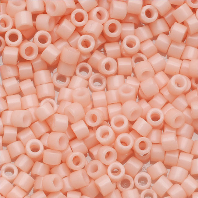 Miyuki Delica Seed Beads, 11/0 Size, Opaque Salmon Pink DB206 (2.5" Tube)