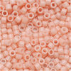 Miyuki Delica Seed Beads, 11/0 Size, Opaque Salmon Pink DB206 (2.5