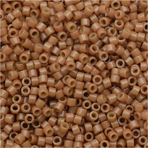 Miyuki Delica Seed Beads, 11/0 Size, Duracoat Opaque Cedar Brown DB2107 (7.2 Grams)