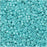 Miyuki Delica Seed Beads, 11/0 Size, #217 Opaque Light Aqua Luster (2.5" Tube)