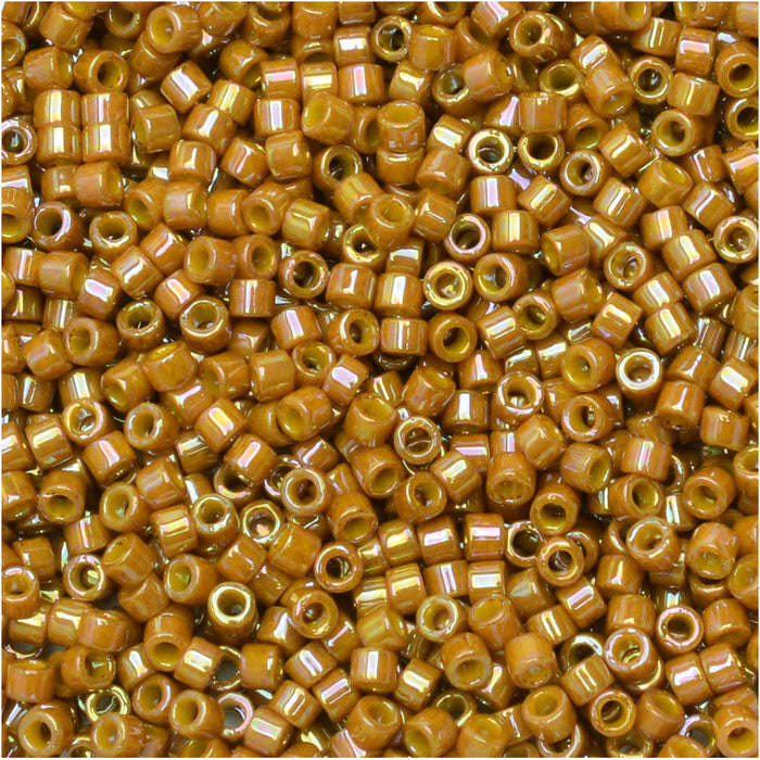 Miyuki Delica Seed Beads, 11/0 Size, #2273 Glazed Opaque Pecan (7.2 Gram Tube)