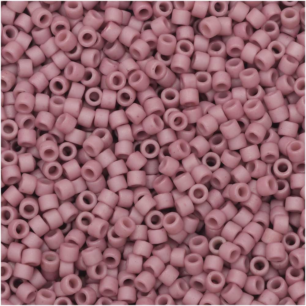 Miyuki Delica 11/0 beads nr. 2294 Frosted Opaque Glazed Mauve x 5 g 