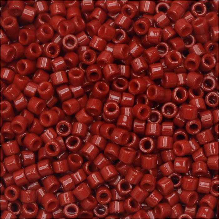 Miyuki Delica Seed Beads, 11/0 Size, #DB2354 Duracoat Barn Red (7.2 Grams)