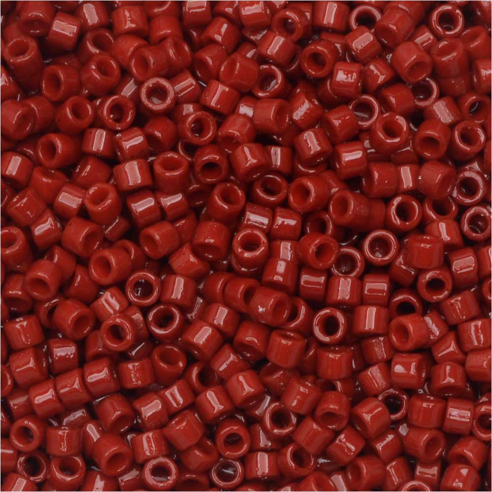 Miyuki Delica Seed Beads, 11/0 Size, #DB2354 Duracoat Barn Red, Bulk ...