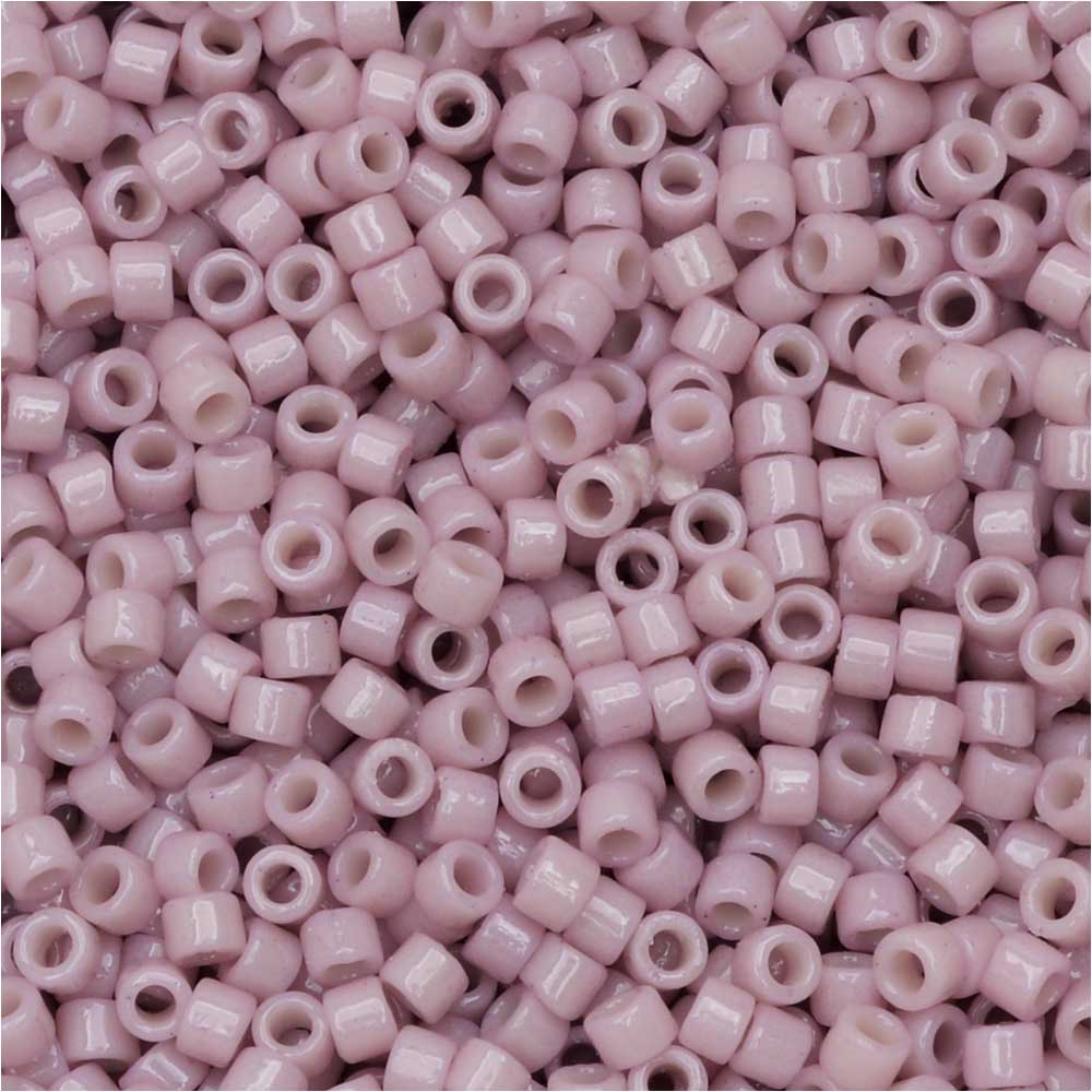 Miyuki Delica Seed Beads, 11/0 Size, #DB2361 Duracoat Soft Pink (7.2 Grams)