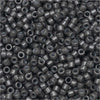 Miyuki Delica Seed Beads, 11/0 Size, #DB2368 Duracoat Charcoal Grey (7.2 Grams)