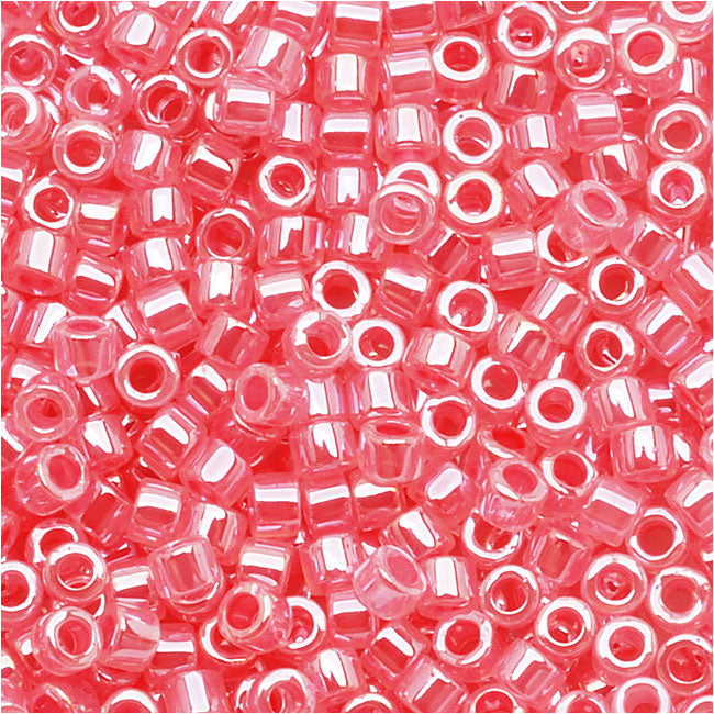 Miyuki Delica Seed Beads, 11/0 Size, Rose Crystal Ceylon DB236 (2.5" Tube)