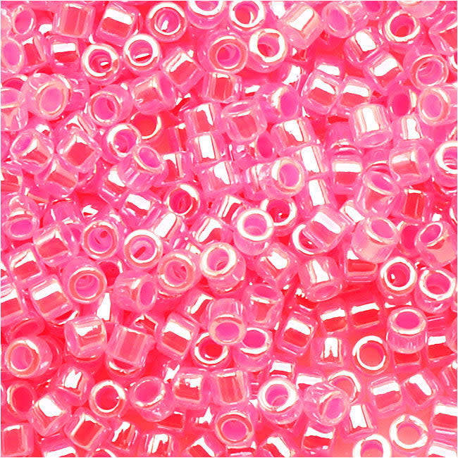 Miyuki Delica Seed Beads, 11/0 Size, Hot Pink Ceylon DB246 (7.2 Grams)