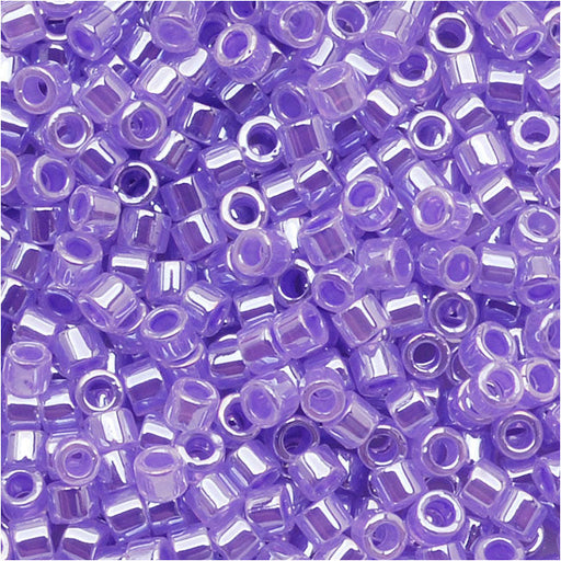 Miyuki Delica Seed Beads, 11/0 Size, Lt Purple Ceylon DB249 (2.5" Tube)