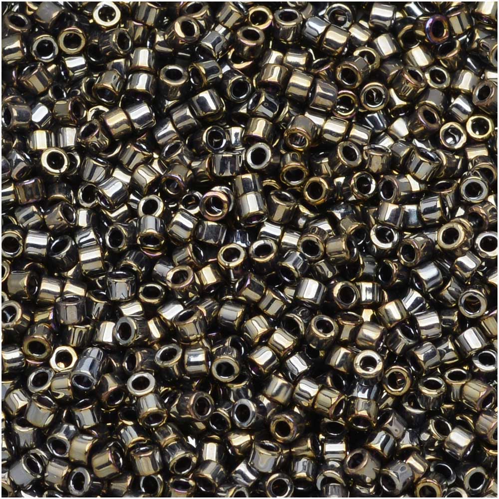 Miyuki Delica Seed Beads 11/0 - Galvanized Tarnished Silver DB254 7.2 Grams