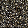Miyuki Delica Seed Beads, 11/0 Size, Galvanized Tarnished Silver DB254 (2.5