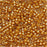 Miyuki Delica Seed Beads, 11/0 Size, Goldenrod Lined Amber AB DB272 (2.5" Tube)