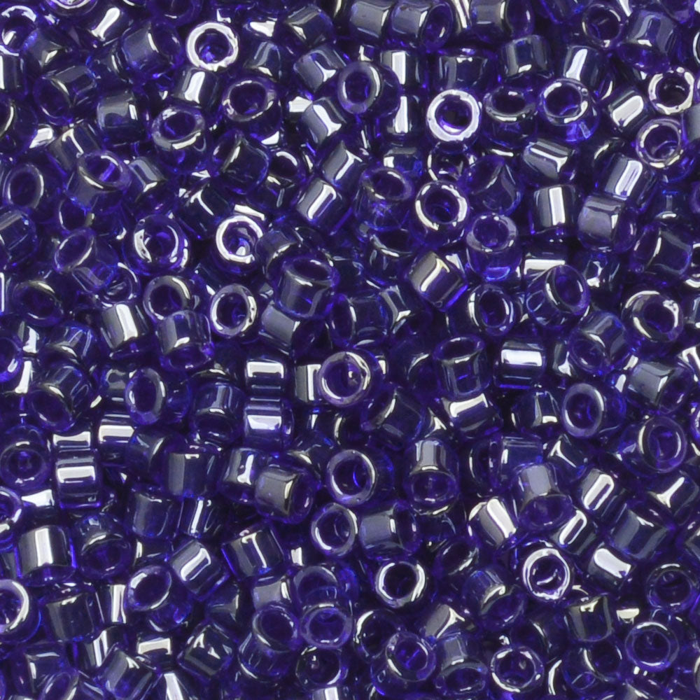 Miyuki Delica Seed Beads, 11/0 Size, #277 Luster Cobalt (2.5" Tube)