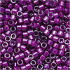 Miyuki Delica Seed Beads, 11/0 Size, Magenta Lined Pale Blue DB281 (2.5