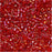 Miyuki Delica Seed Beads, 11/0 Size, Red Lined Red AB DB295 (2.5" Tube)