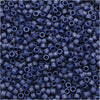 Miyuki Delica Seed Beads, 11/0 Size, Matte Metallic Dark Gray Blue DB377 (2.5