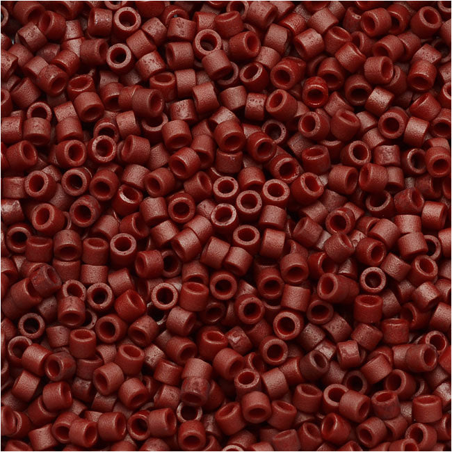 Miyuki Delica Metallic Brick Glass Red Beads (Size 11/0)