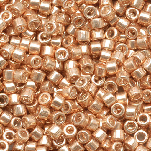 Miyuki Delica Seed Beads, 11/0 Size, Galvanized Gold DB411 (2.5" Tube)