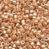 Miyuki Delica Seed Beads, 11/0 Size, Galvanized Gold DB411 (2.5