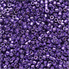 Miyuki Delica Seed Beads, 11/0 Size, Galvanized Purple Dyed DB430 (2.5