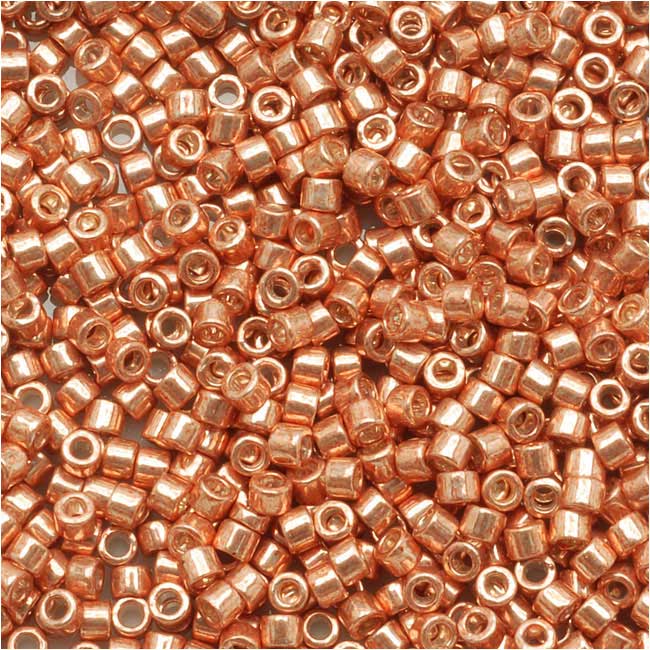 Miyuki Delica Seed Beads, 11/0 Size, Galvanized Muscat Copper DB434 (2.5" Tube)