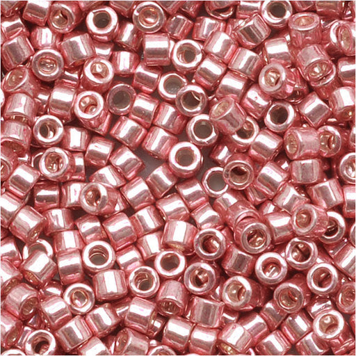 Miyuki Delica Seed Beads, 11/0 Size, Galvanized Pink Blush DB435 (2.5" Tube)