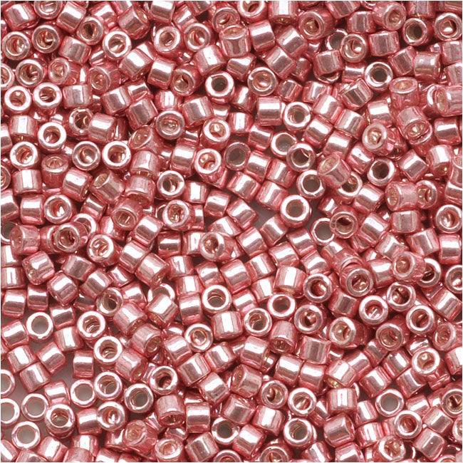 Miyuki Delica Seed Beads, 11/0 Size, Galvanized Pink Blush DB435 (2.5" Tube)