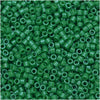 Miyuki Delica Seed Beads, 11/0 Size, #655 Dyed Opaque Kelly Green (2.5