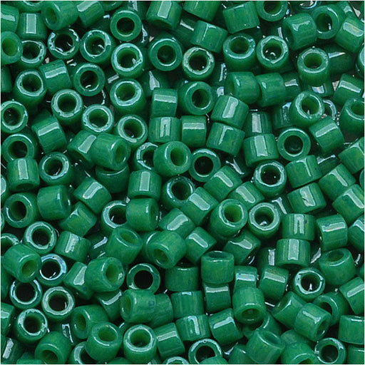 Miyuki Delica Seed Beads, 11/0 Size, Dyed Opaque Jade Green DB656 (2.5" Tube)