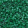 Miyuki Delica Seed Beads, 11/0 Size, Dyed Opaque Jade Green DB656 (2.5