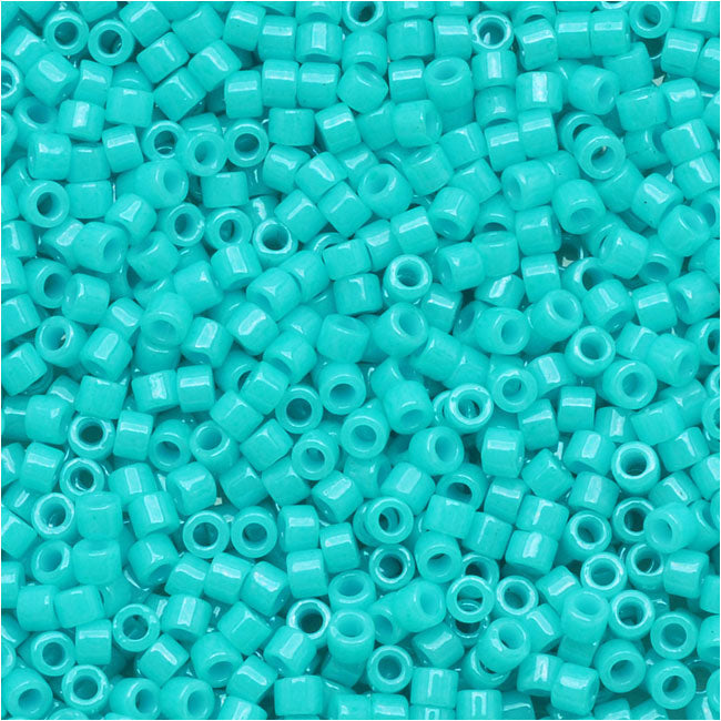 Miyuki Delica Seed Beads, 11/0 Size, Dyed Opaque Turquoise Green DB658 (2.5" Tube)