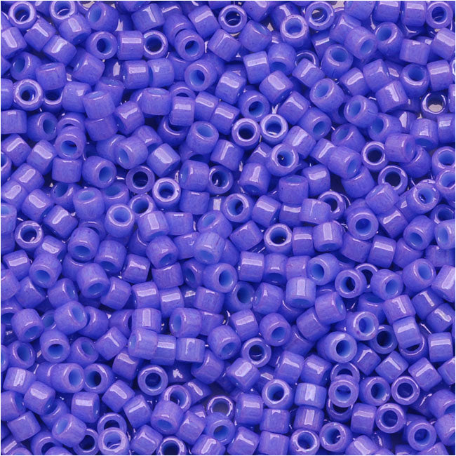 Miyuki Delica Seed Beads, 11/0 Size, Dyed Opaque Purple DB661 (2.5" Tube)