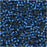 Miyuki Delica Seed Beads, 11/0 Size, Semi Matte Silver Lined Medium Blue DB693 (2.5" Tube)
