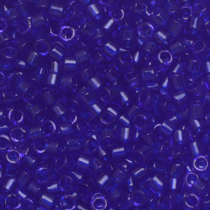 Miyuki Delica Seed Beads, 11/0 Size, #707 Transparent Cobalt (7.2 Gram Tube)