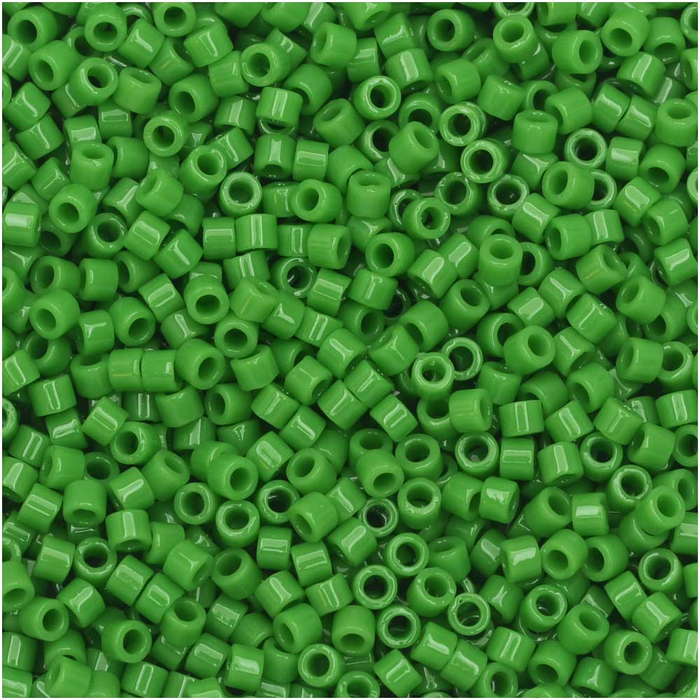 Miyuki Delica Seed Beads, 11/0 Size, #724 Opaque Pea Green (2.5" Tube)