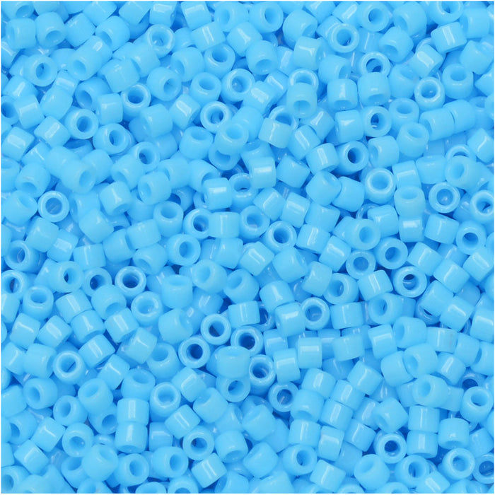Miyuki Delica Seed Beads, 11/0 Size, #725 Opaque Turquoise (2.5" Tube)