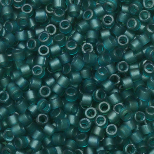 Miyuki Delica Seed Beads, 11/0 Size, #788 Dyed Matte Transparent Blue Zircon (2.5" Tube)