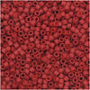Miyuki Delica Seed Beads, 11/0 Size, #796 Matte Opaque Maroon Dyed Red (2.5