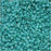 Miyuki Delica Seed Beads, 11/0 Size, Opaque Turquoise Matte AB DB878 (6.8 Grams)