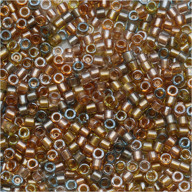 Miyuki Delica Seed Beads, 11/0 Size, Lined Metallic Mix DB981 (2.5" Tube)