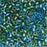 Miyuki Delica Seed Beads, 11/0 Size, Mix Blue And Green Lined DB985 (2.5" Tube)