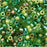 Miyuki Delica Seed Beads, 11/0 Size, Mix Ever Green (7.2 Grams)